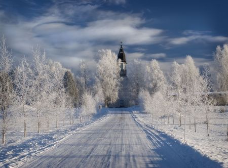 Winter landscapeの写真素材