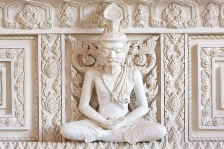 Ascetic in Thai style molding art