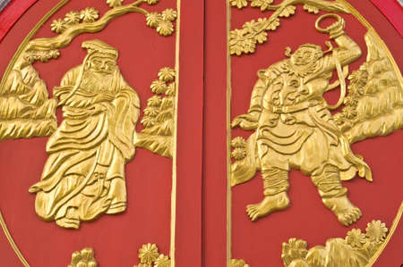 Thai art window.の写真素材