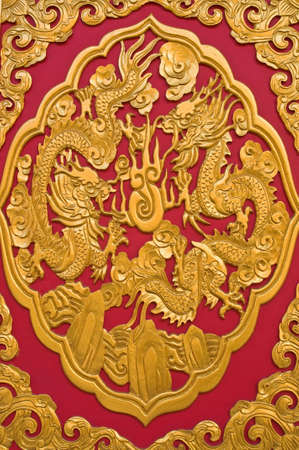 Thai art in temple の写真素材