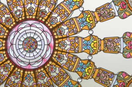colorful pattern of the wall.
