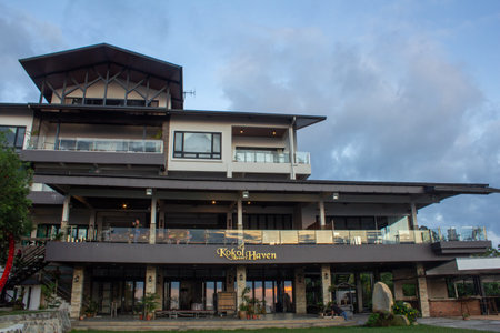Kota Kinabalu, Sabah / Malaysia - October 18 2019: Kokol Haven Resort on hilltop in Kota Kinabalu, Sabah, Malaysiaのeditorial素材