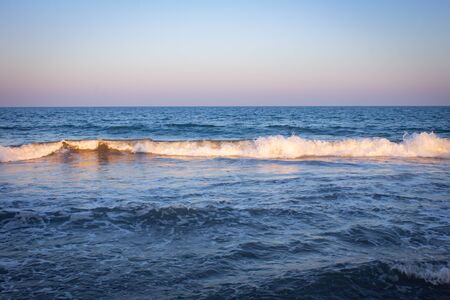 Evening view of Pulicat beach in Pulicat, Tamil Nadu, India. Pulicat town is in north of Chennai...