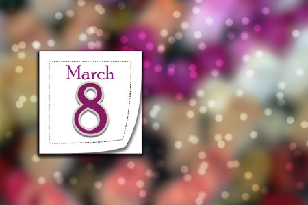 International women's day. Happy Women's day 8th March celebration banner.の写真素材