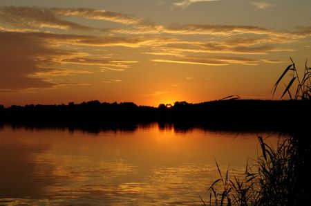 Beautiful sunsetの写真素材
