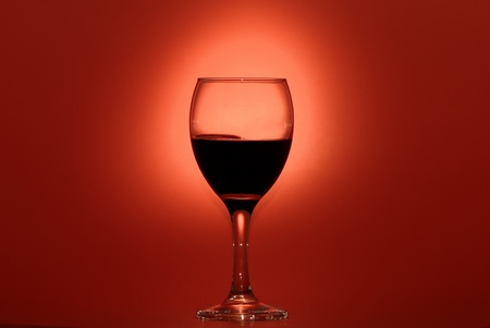 GLASS OF RED WINEの写真素材