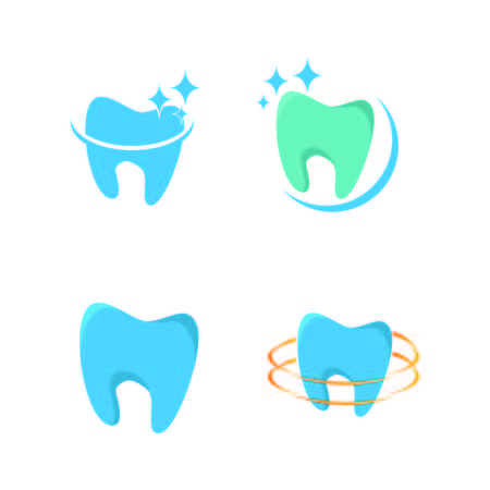 Dental care logo medical business concep illustration emblem isolated design template healthのイラスト素材