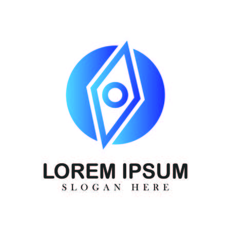 Compass logo icons vector emblem navigation travel exploration isolated illustrationのイラスト素材