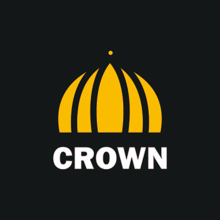 Crown royal king vector logo design abstract emblem premium gold illustration isolatedのイラスト素材