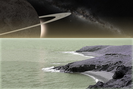 alien landscapeのイラスト素材