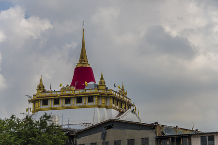 Wat Saket on the Golden Mountain Bangkok Thailandの写真素材