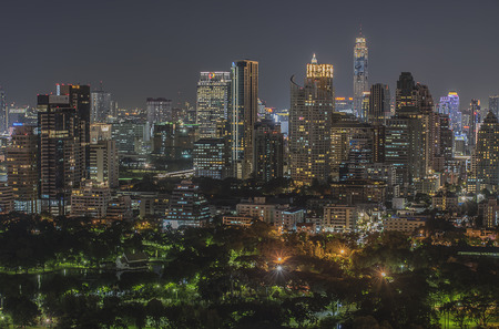 Bangkok panorama scenery in Thailandのeditorial素材