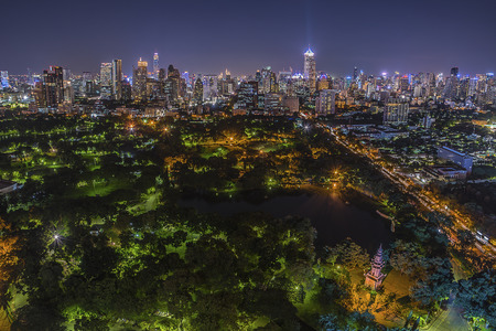 Bangkok panorama scenery in Thailandのeditorial素材