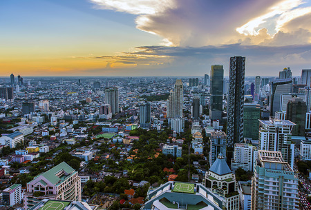 Bangkok sunsetのeditorial素材