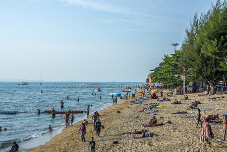 Jomtien Beach in Pattaya Thailandのeditorial素材