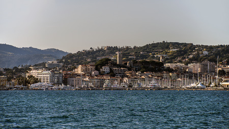 The \\\\\\\\ \\\\\\ \"Suquet \\\\\\\\\\\\\\\" the old city of Cannes Franceの写真素材