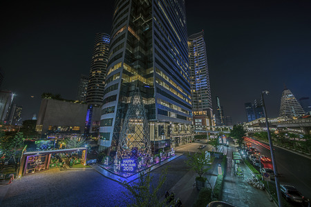 Downtown Bangkok Sathorn districtの写真素材