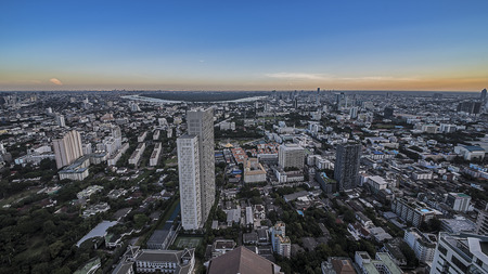 Bangkok panorama scenery in Thailandのeditorial素材