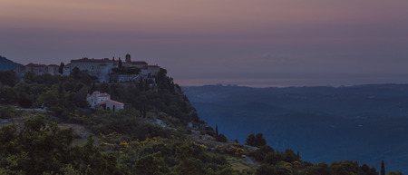 Gourdon town on the french rivieraの写真素材