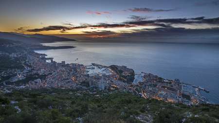 Monaco sunriseの写真素材