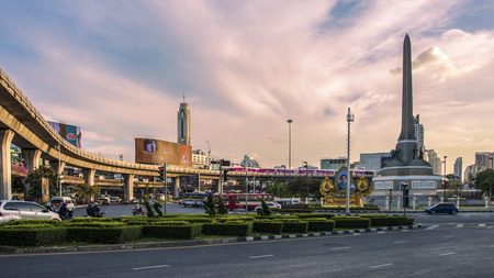 Victory monument in Bangkokのeditorial素材