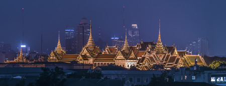 Grand palace in Bangkok panoramaのeditorial素材
