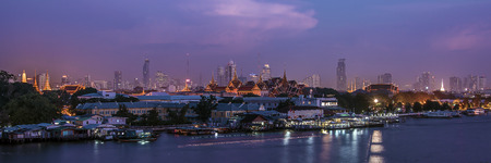 Grand palace in Bangkok panoramaの写真素材