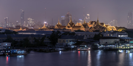 Grand palace in Bangkok panoramaの写真素材