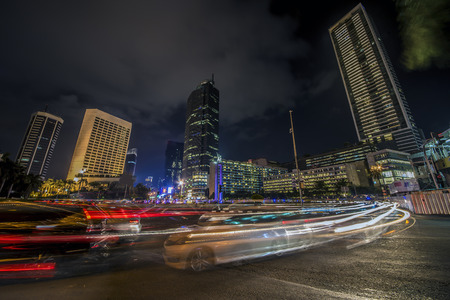 Jakarta city downtownのeditorial素材