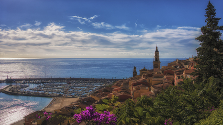 Menton in summerの写真素材