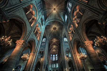 Cathedral Notre Dame in Parisのeditorial素材