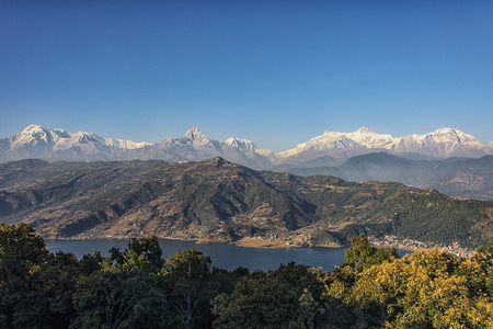 Pokhara and Annapurna Regionの写真素材