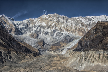 View from Annapurna base campの写真素材