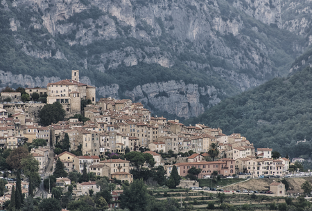 The Bar Sur Loup, Tipical village in Provence Franceの写真素材