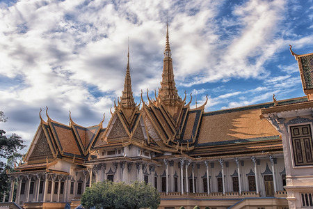 King Palace in Phnom Penh, Cambodiaのeditorial素材