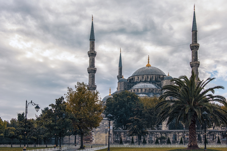 Sultanahmet mosque in Istanbulの写真素材