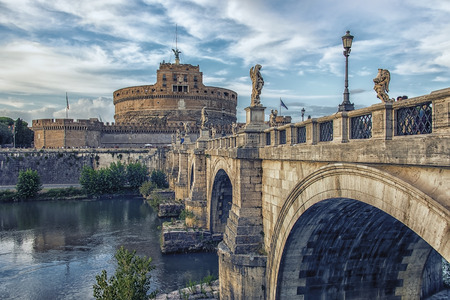 Castle Sant 'Angelo in Romeのeditorial素材