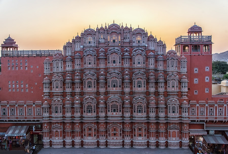 Hawa Mahal- Palace of Winds, Jaipur, India.のeditorial素材