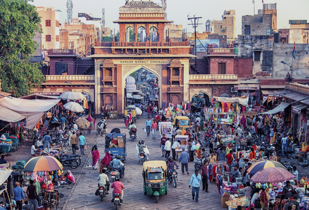 Market in Jodhpur, Rajasthan, Indiaのeditorial素材