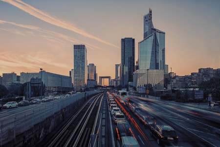 La Defense business district in Paris