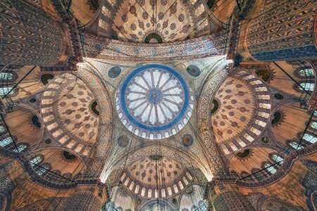 Ceiling of the Sultanahmet Mosque in Istanbul