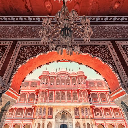 City palace in Jaipur, Indiaのeditorial素材
