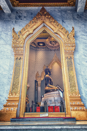 Wat Traimit temple with the golden buddha in Bangkokのeditorial素材
