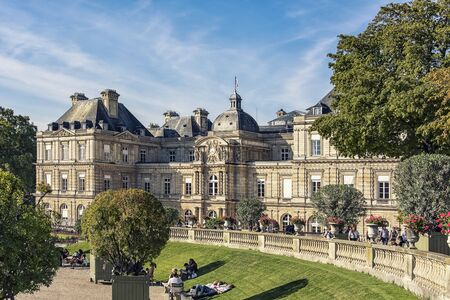 Palace of Luxembourg in Parisのeditorial素材