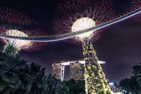 April 2018 - Singapore - Gardens by the Bay in Singaporeのeditorial素材
