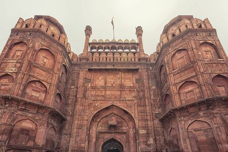 Red Fort in Old Delhi, Indiaのeditorial素材