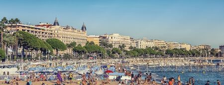 City of Cannes in summer on the French Rivieraのeditorial素材