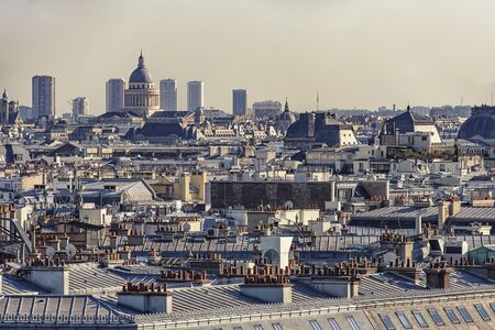Paris city in daytime view from high upの写真素材