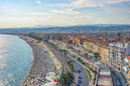City of Nice in summerの写真素材