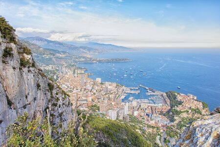 Monaco on the French Riviera in daytimeの写真素材